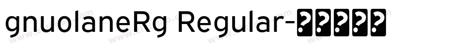 gnuolaneRg Regular字体转换
